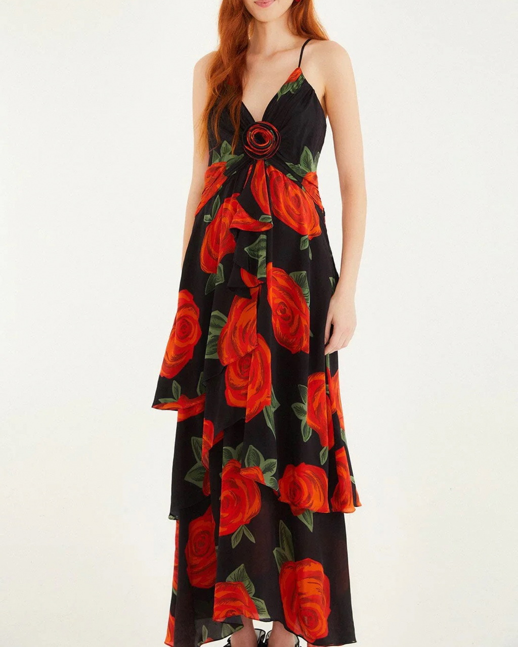 Latin Roses Maxi Dress