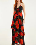Latin Roses Maxi Dress