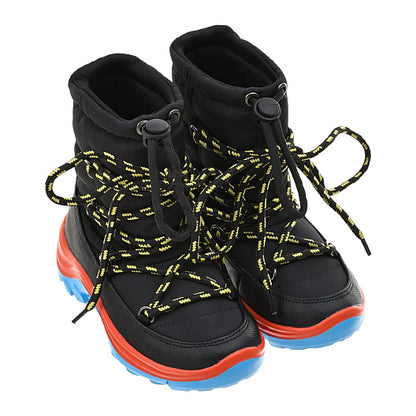 Nylon Lace-Up Snow Boots