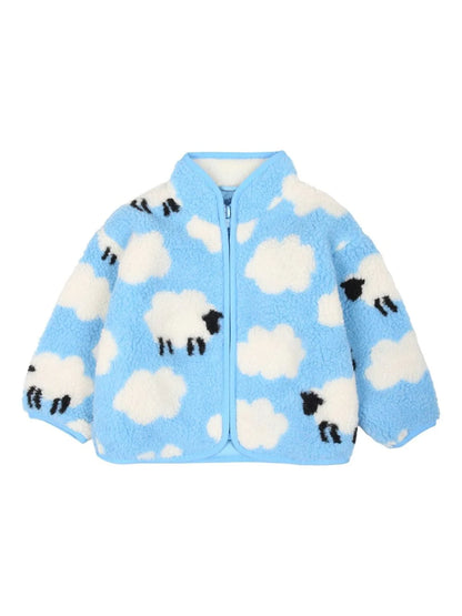 Baby Jacket With Sheep and Clouds