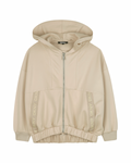 Logo Pockets Hooded Cardigan