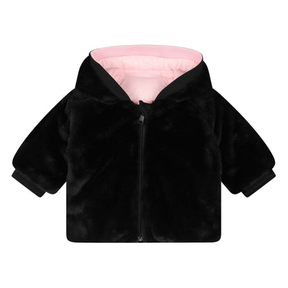 Baby Pink-Black Reversible Jacket