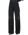 Rhinestones Black Jeans