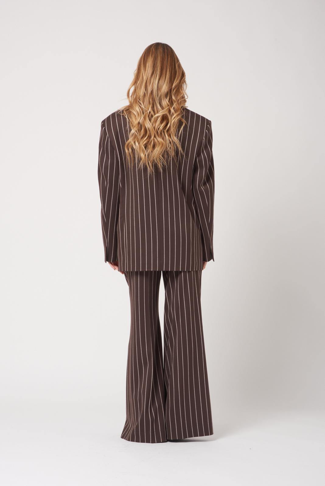 Brown Stripes Blazer