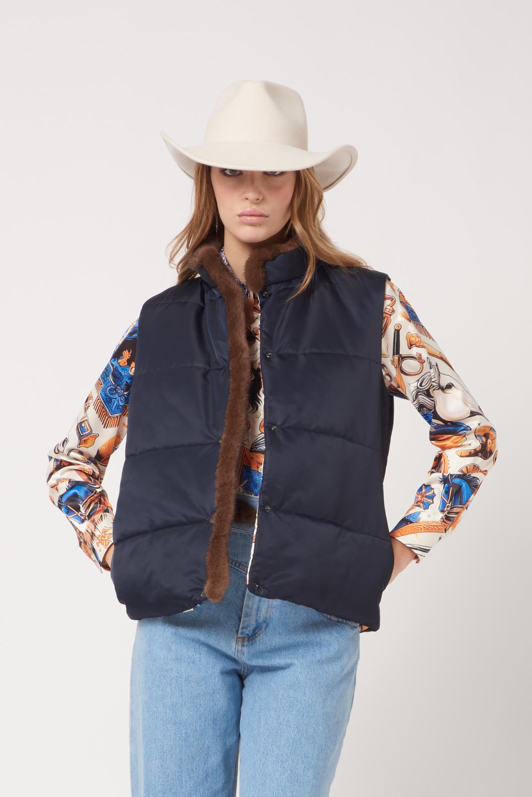 Navy Padded Vest