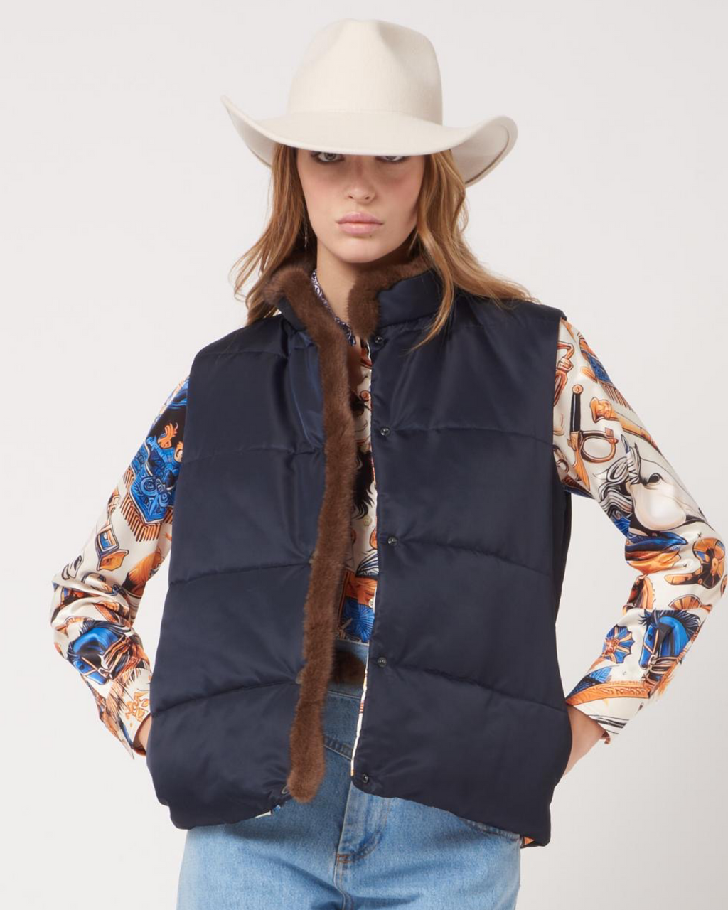 Navy Padded Vest
