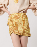 Yellow Bandana Mini Skirt