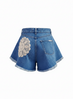 Broderie Short Jeans