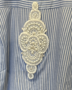 Pearls Blue Shirt