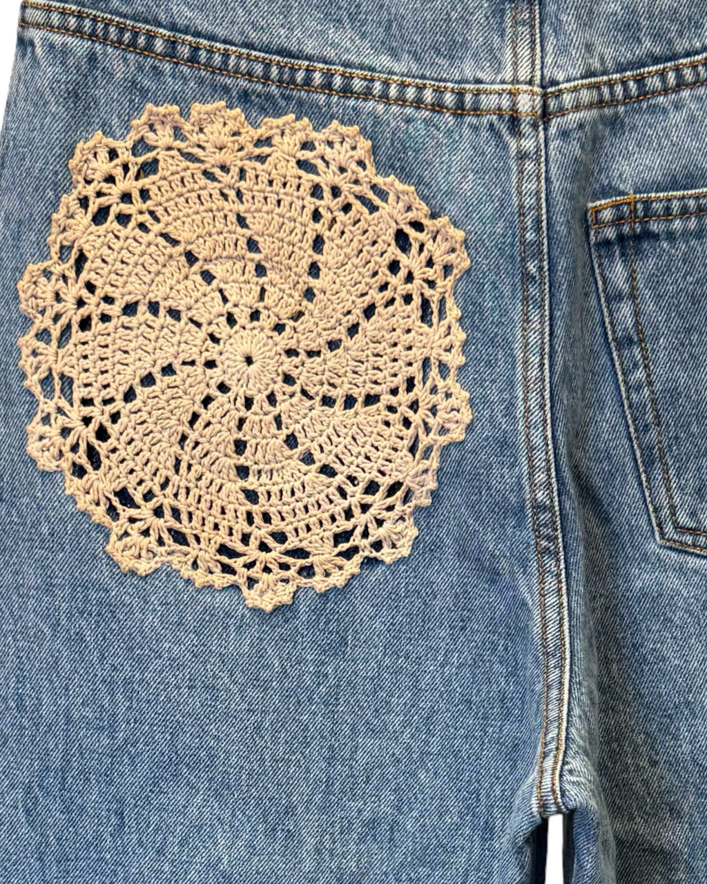 Broderie Blue Jeans