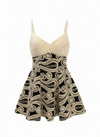 Black and White Lace Dress