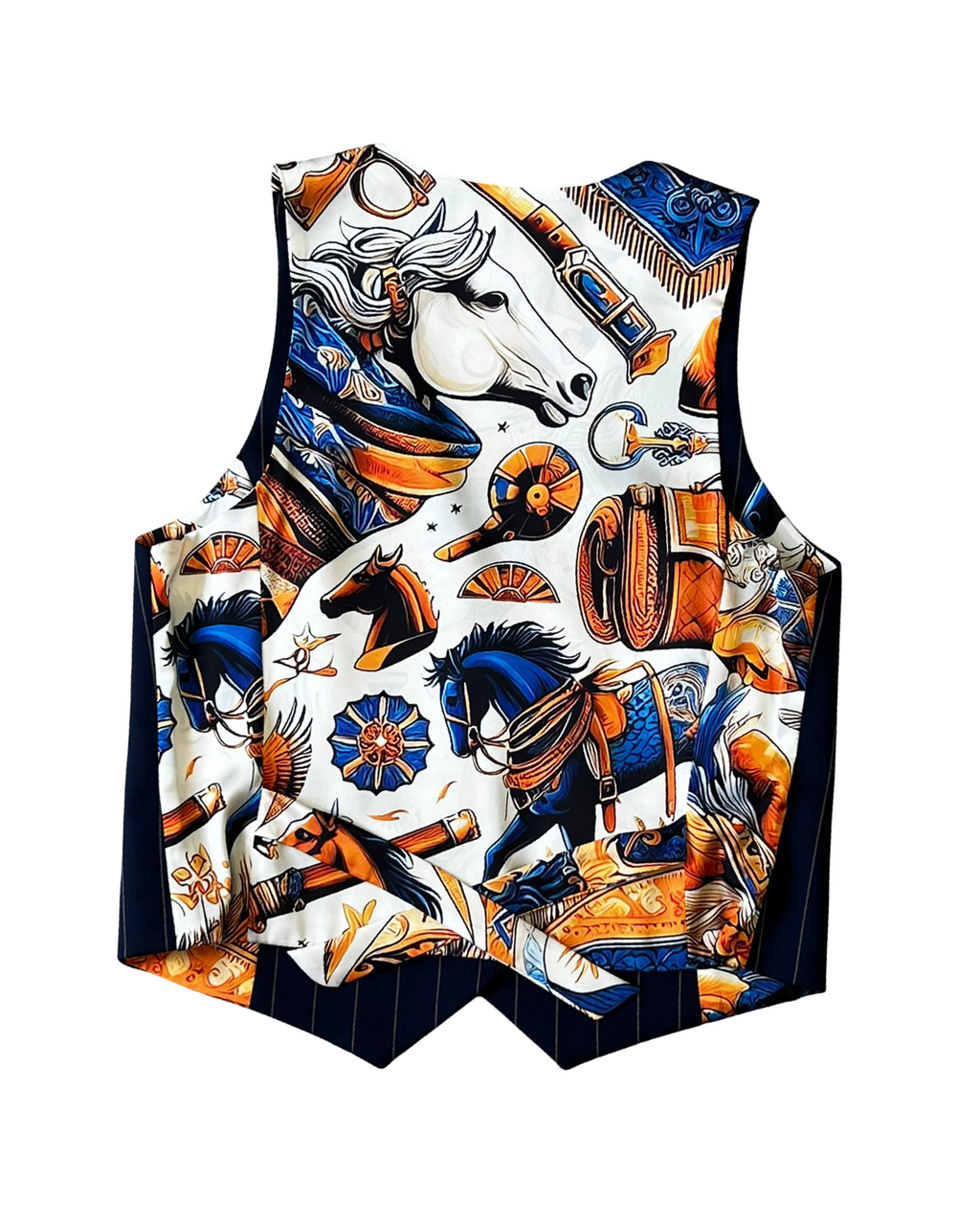 Navy Stripes Vest