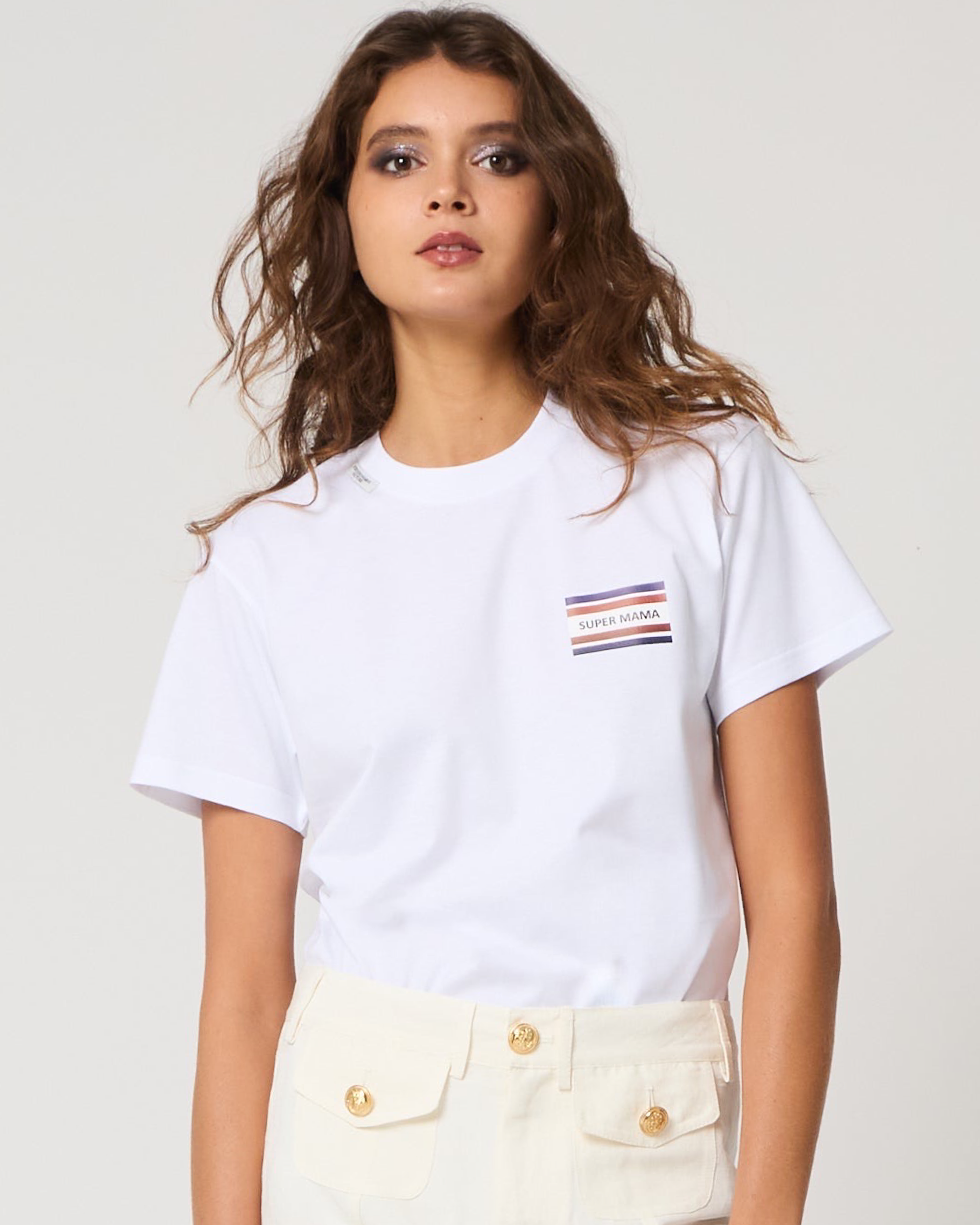 Supermama White T-Shirt