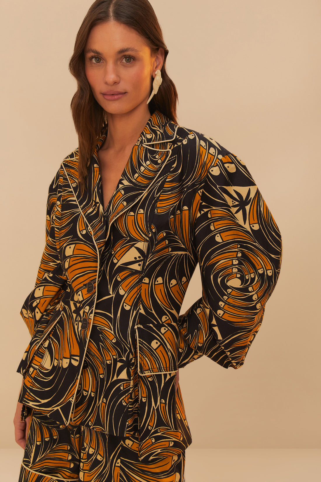 Toucans Spirals Blazer