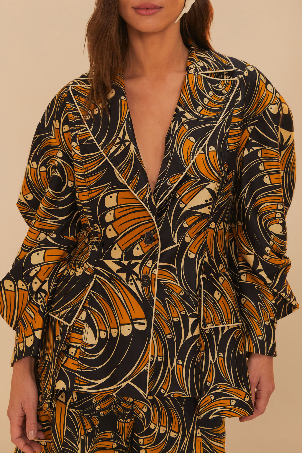Toucans Spirals Blazer