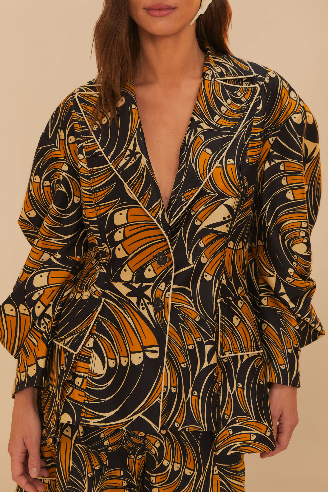 Toucans Spirals Blazer