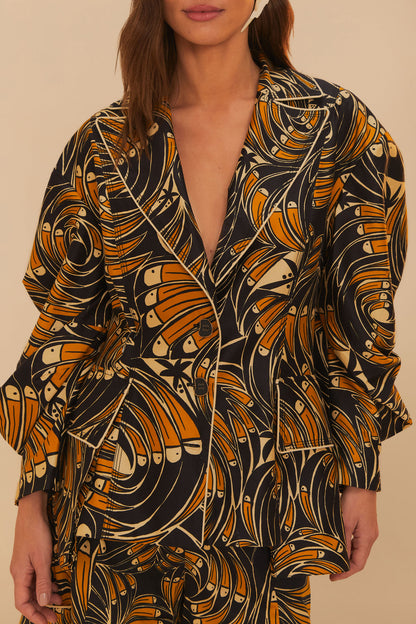 Toucans Spirals Blazer