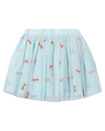 Bow Embroidery Tutu Skirt