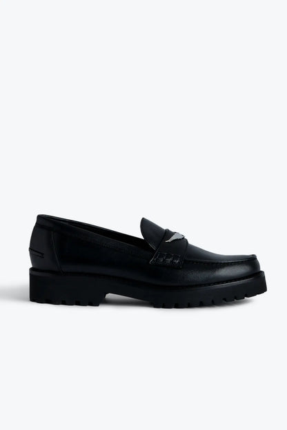 Black Leather Loafers