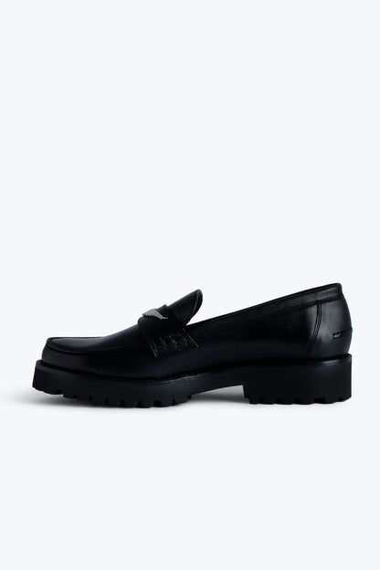 Black Leather Loafers