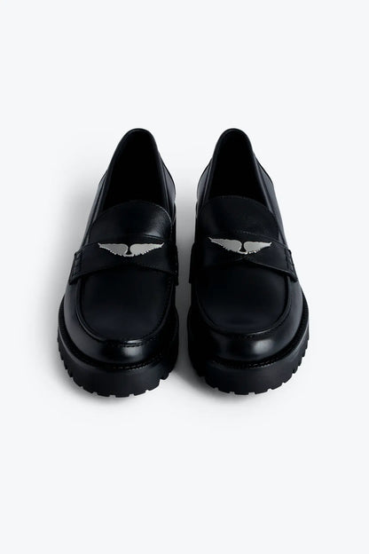 Black Leather Loafers