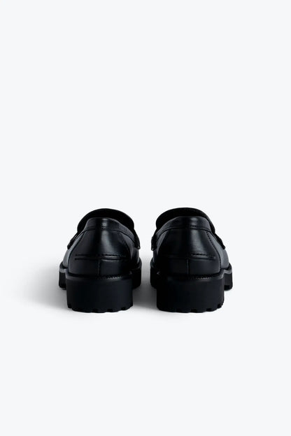 Black Leather Loafers