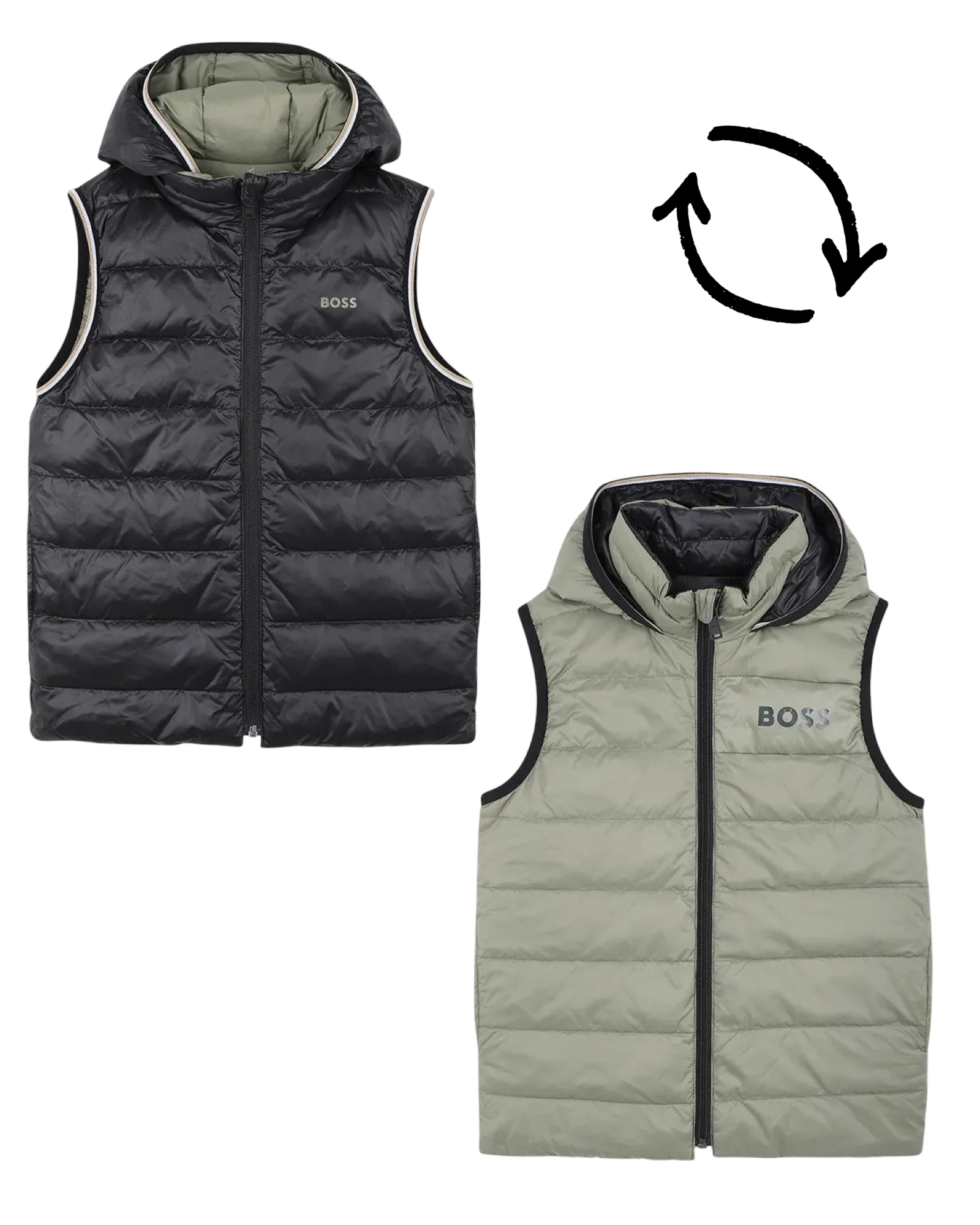 Hooded Quilted Gilet