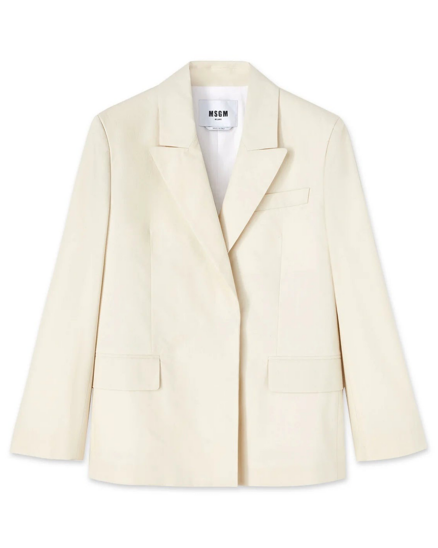 Poplin Cotton Single-Breasted Jacket