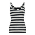White And Red Striped Jersey Top