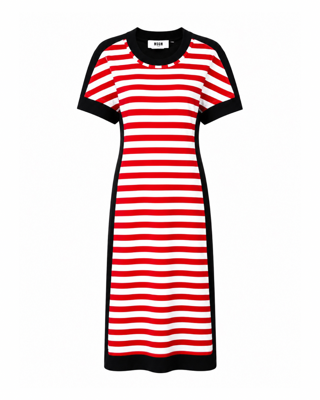 Red Striped Layered Dress