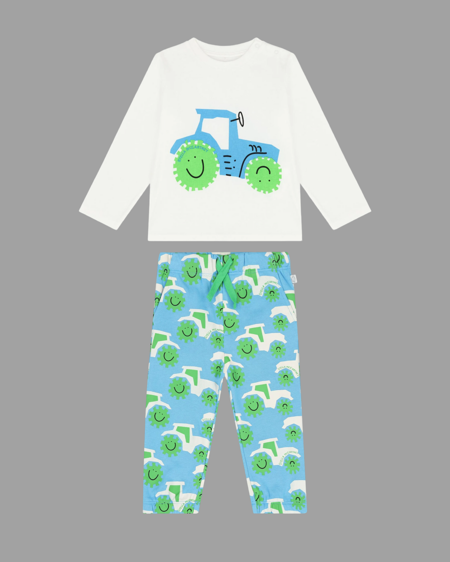 Boys Blue Tractor Logo Joggers