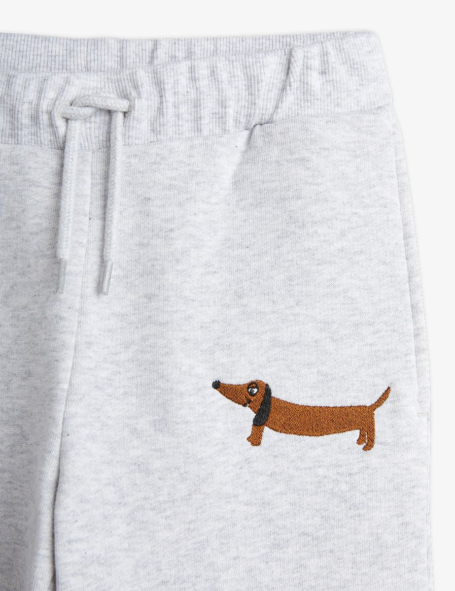 Dog Embroidered Sweatpants