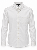 Cotton Blend White Shirt