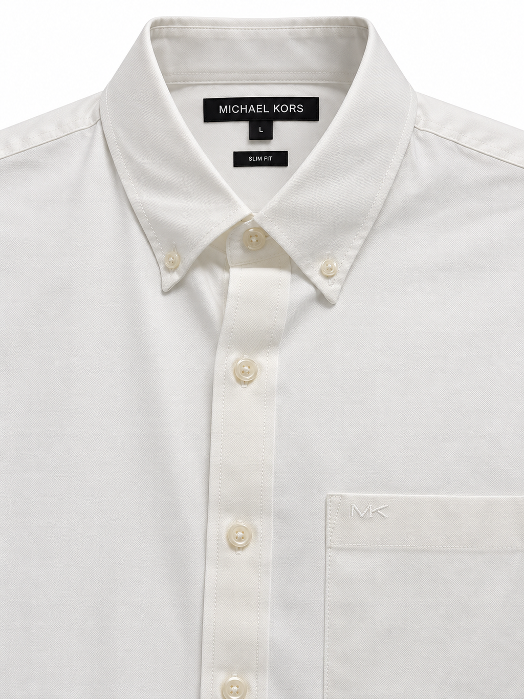 Cotton Blend White Shirt