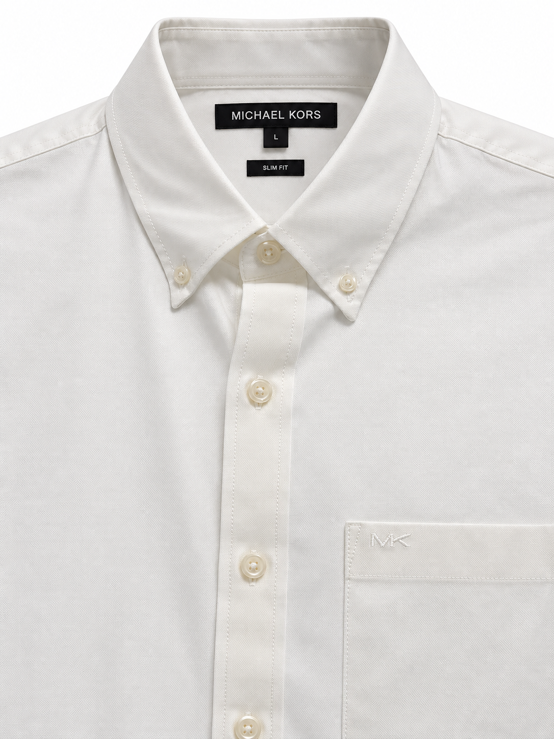 Cotton Blend White Shirt