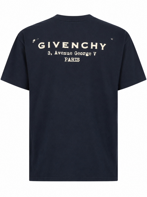 Blue T-Shirt With Logo Print