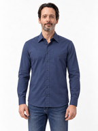 Long-Sleeve Blue Shirt