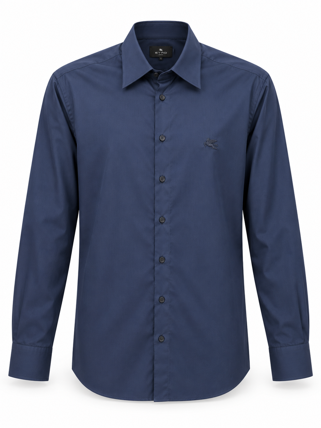 Long-Sleeve Blue Shirt