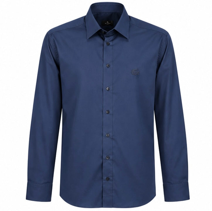 Long-Sleeve Blue Shirt