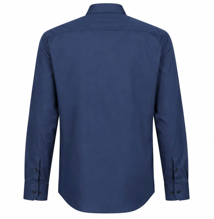 Long-Sleeve Blue Shirt