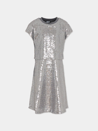 Silver Sequins Dress