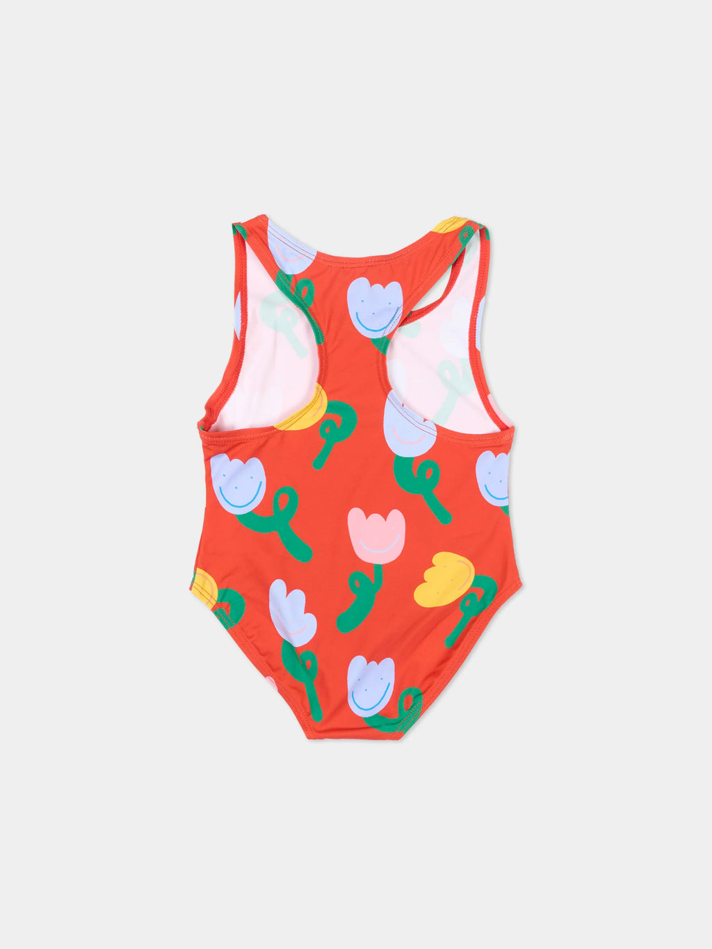 Baby Girl Tulips Print Swimsuit
