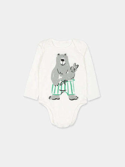 White Set Baby Boy Bear