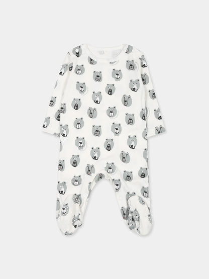 White Set Baby Boy Bear