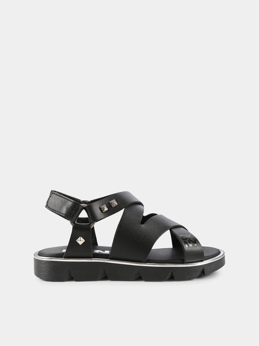 Black Sandals With Studs