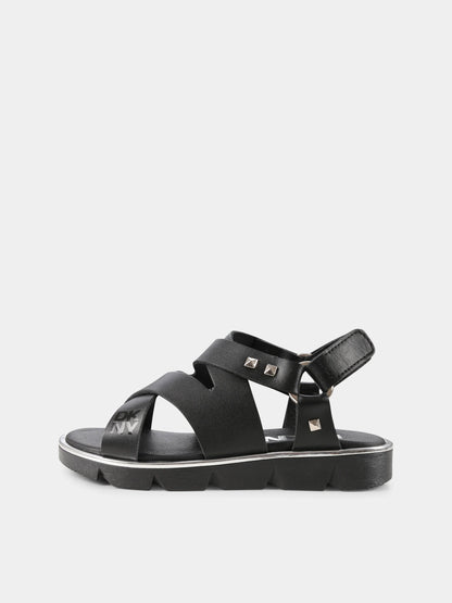 Black Sandals With Studs