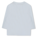 Pale Blue Long Sleeve Logo T-Shirt