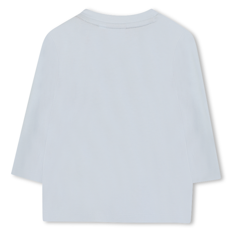 Pale Blue Long Sleeve Logo T-Shirt
