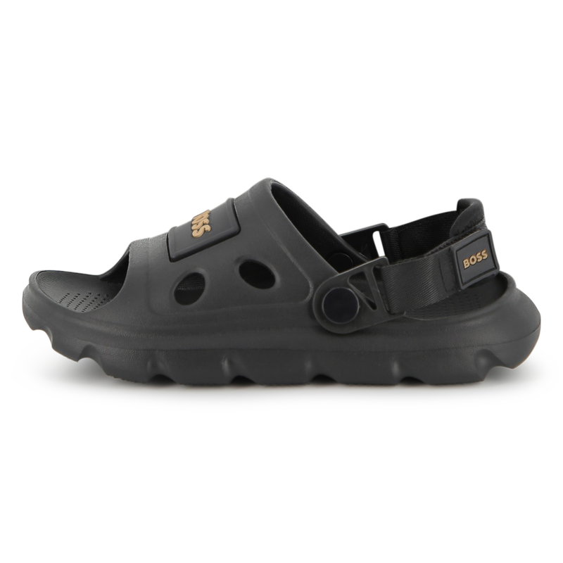 Sandals With Hook And Loop Fasteners