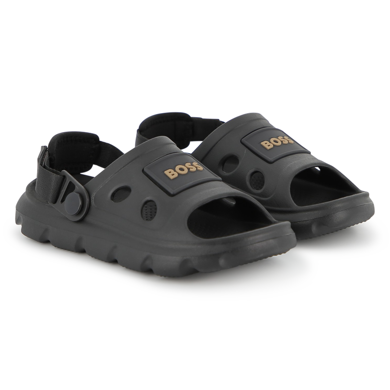 Sandals With Hook And Loop Fasteners